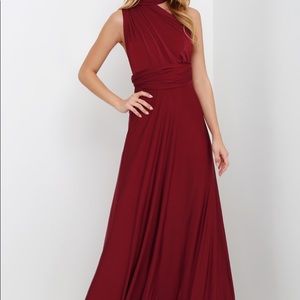 Lulus convertible floor length dress